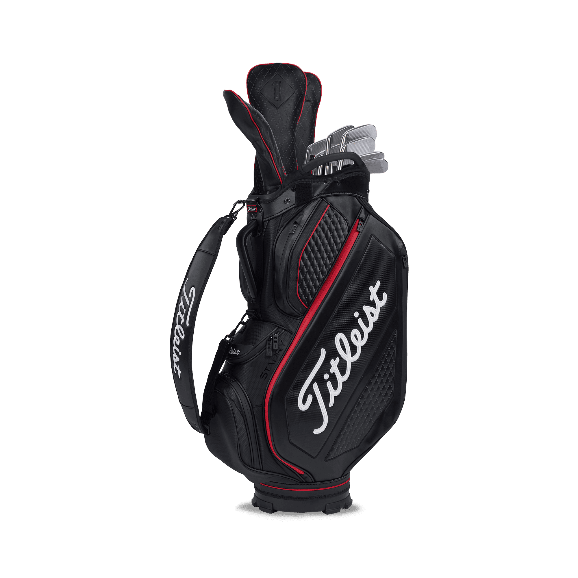 Titleist New 2020 OEM Premium Leather Hand Crafted White Driver Headco Premium Stand Bag