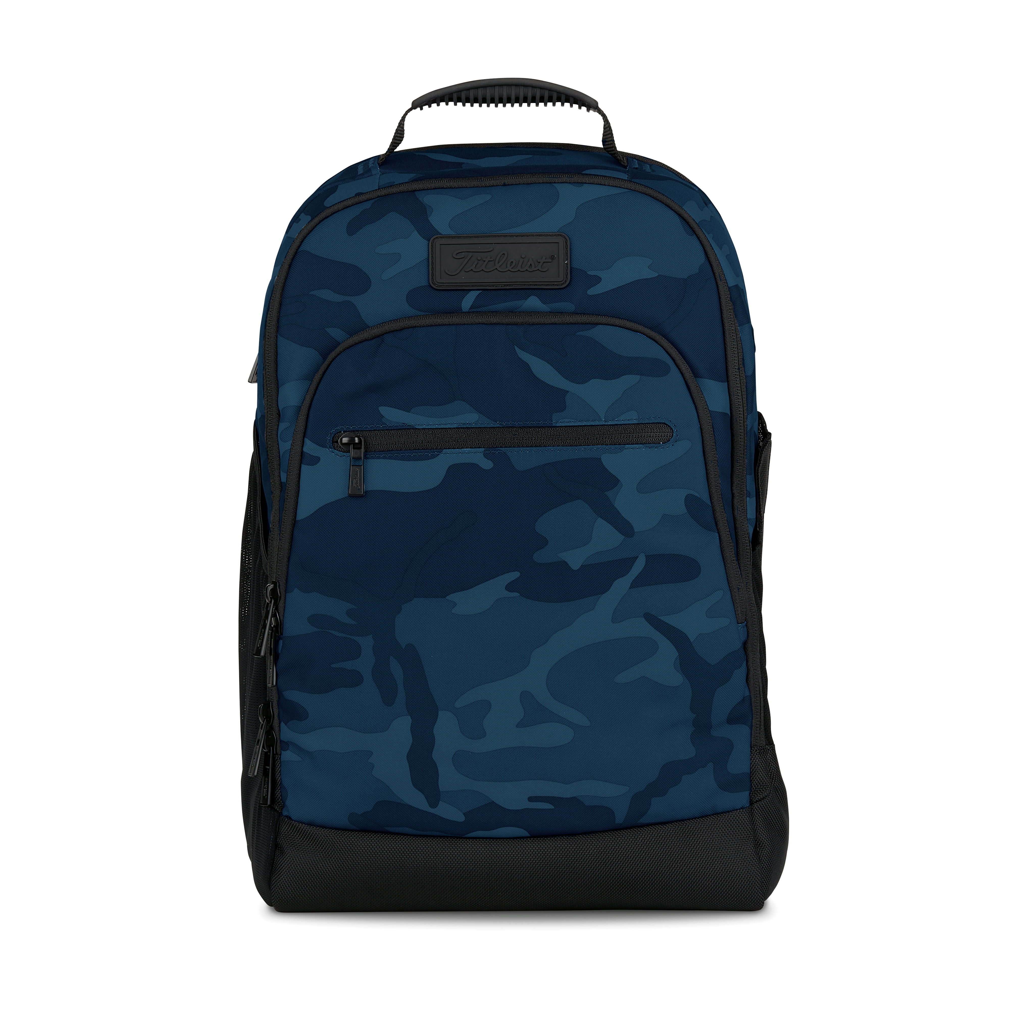 blue camo bag