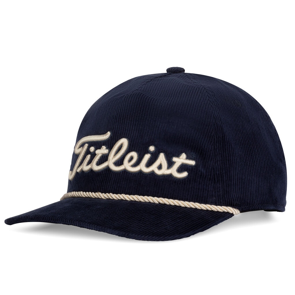 Image of Navy Titleist Corduroy Rope Hat
