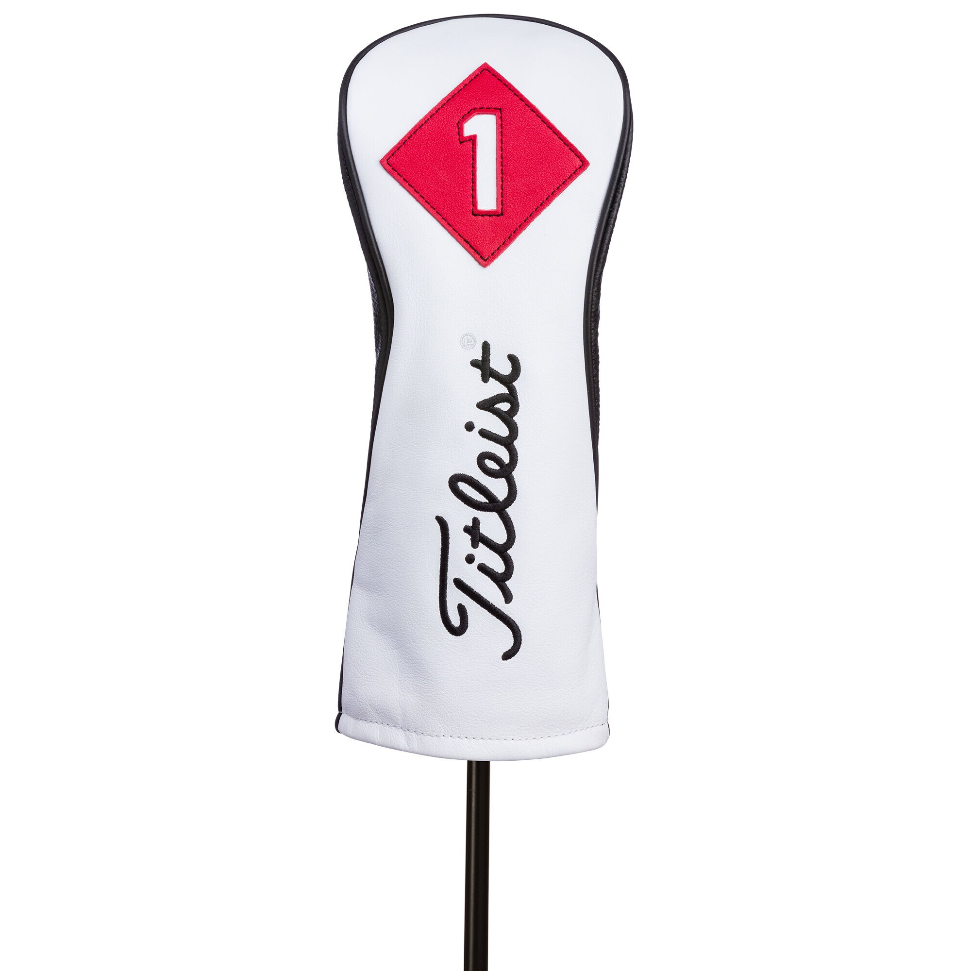 Titleist 3 Panel Leather Driver Headcover - White Out