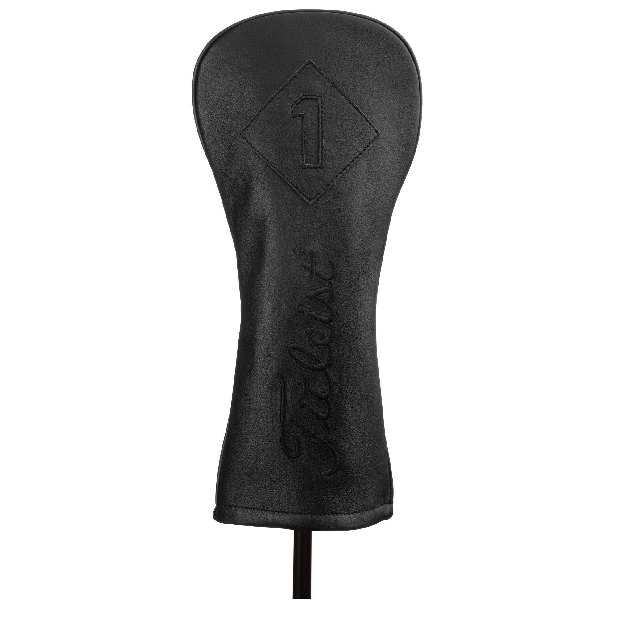 Black Headcover Titleist Noir Deluxe Black Leather Headcover
