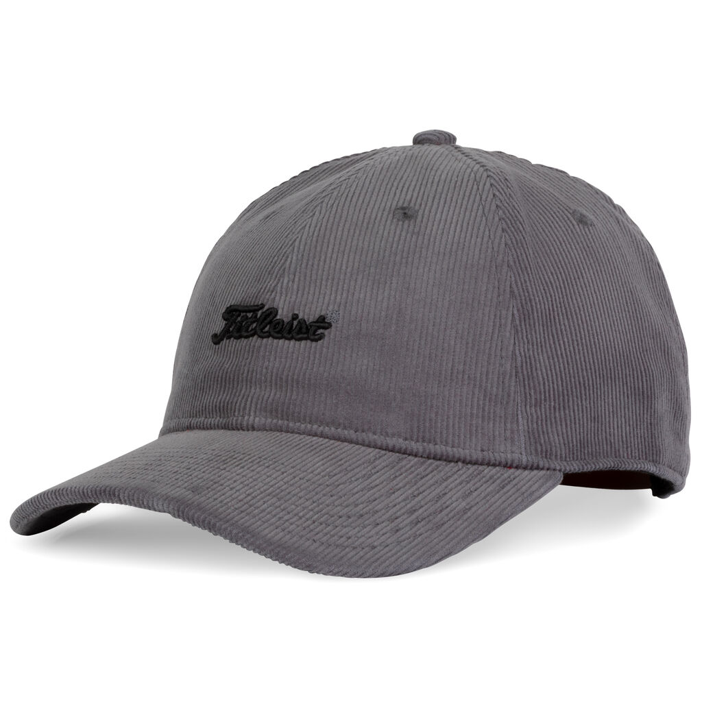 Image of Charcoal Titleist Corduroy Standard Curve Hat