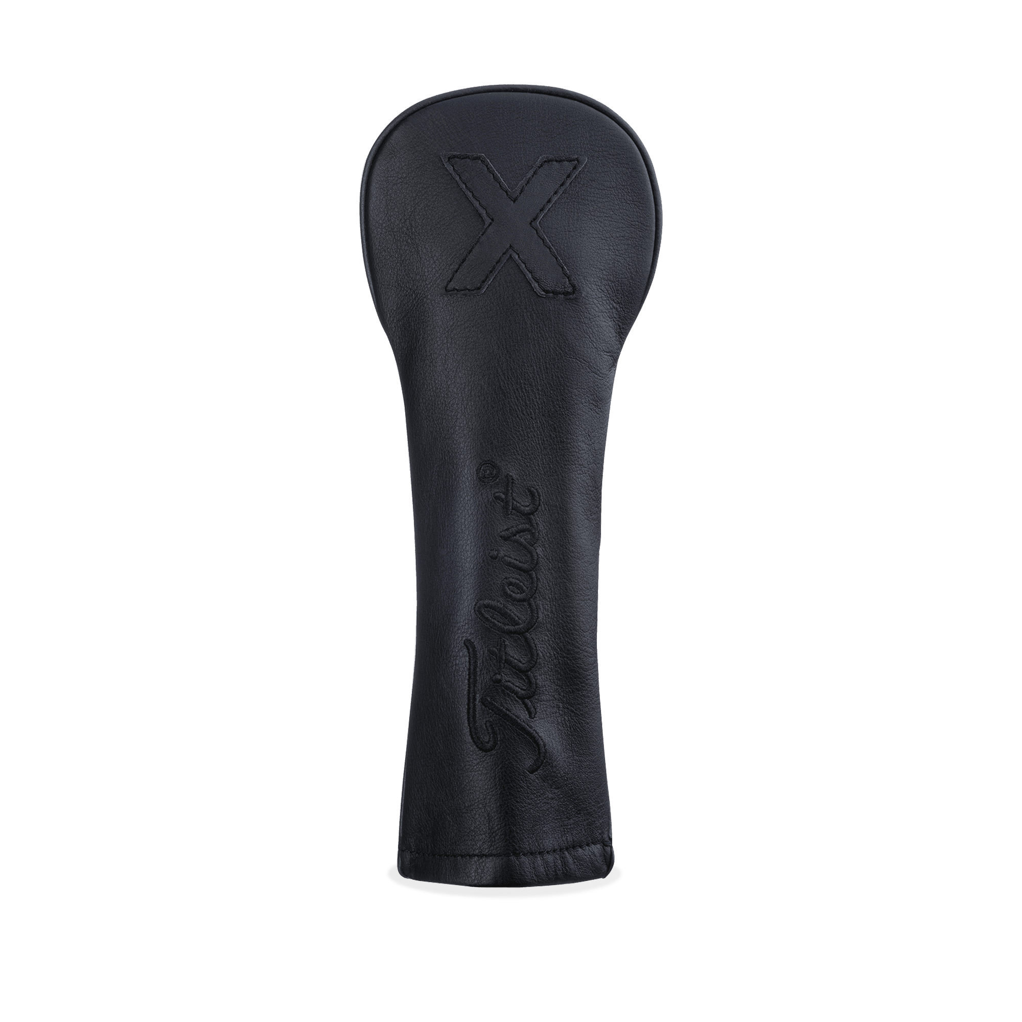 Black Headcover Titleist Noir Deluxe Black Leather Headcover