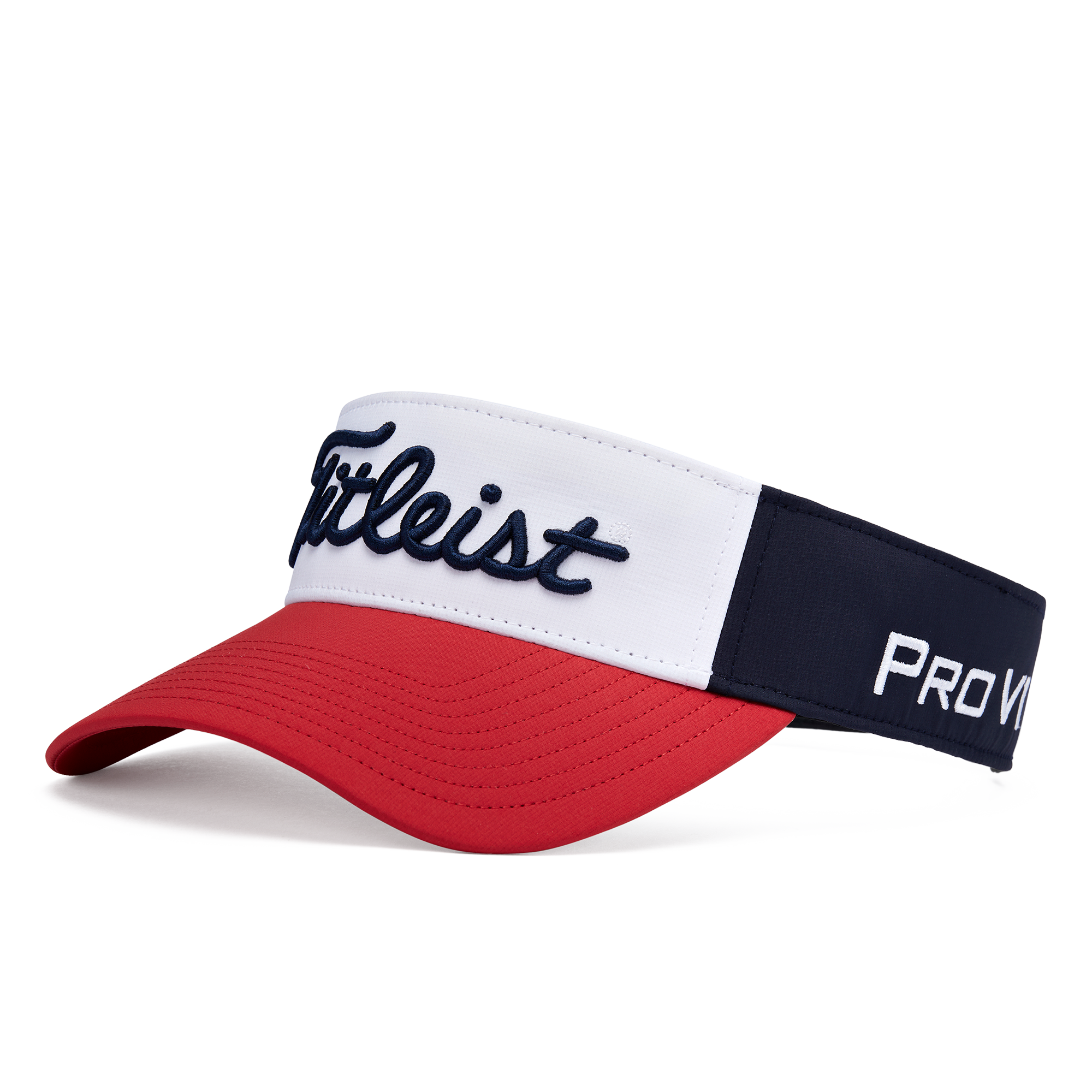 Titleist Official Tour Performance Visor in Navy/White/Red