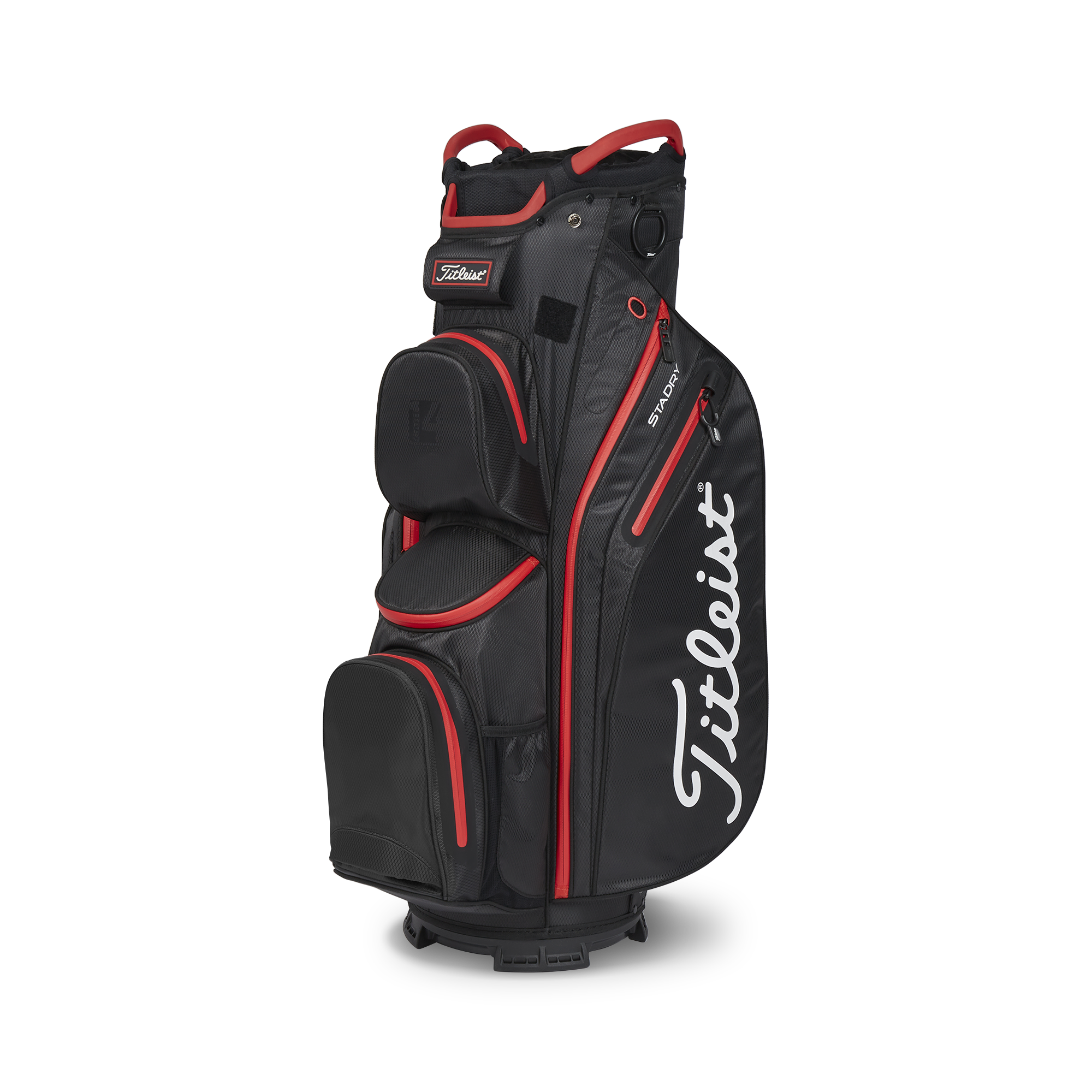 Titleist Official Cart 14 StaDry in Black and Black and Red