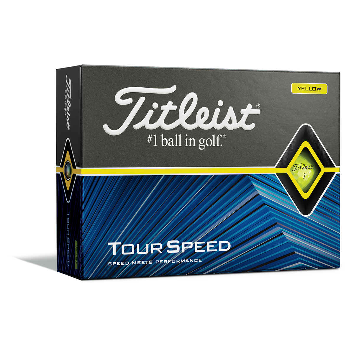 Titleist Official Tour Speed Yellow Golf Balls - Dozen