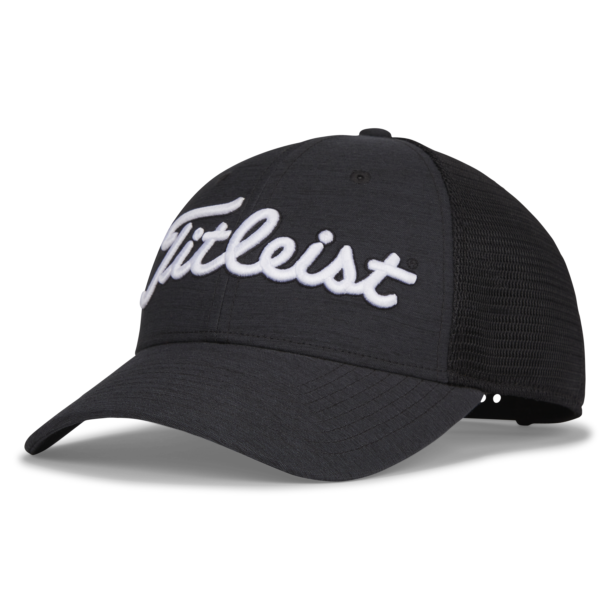 Titleist Official Players Space Dye Mesh in Black/White