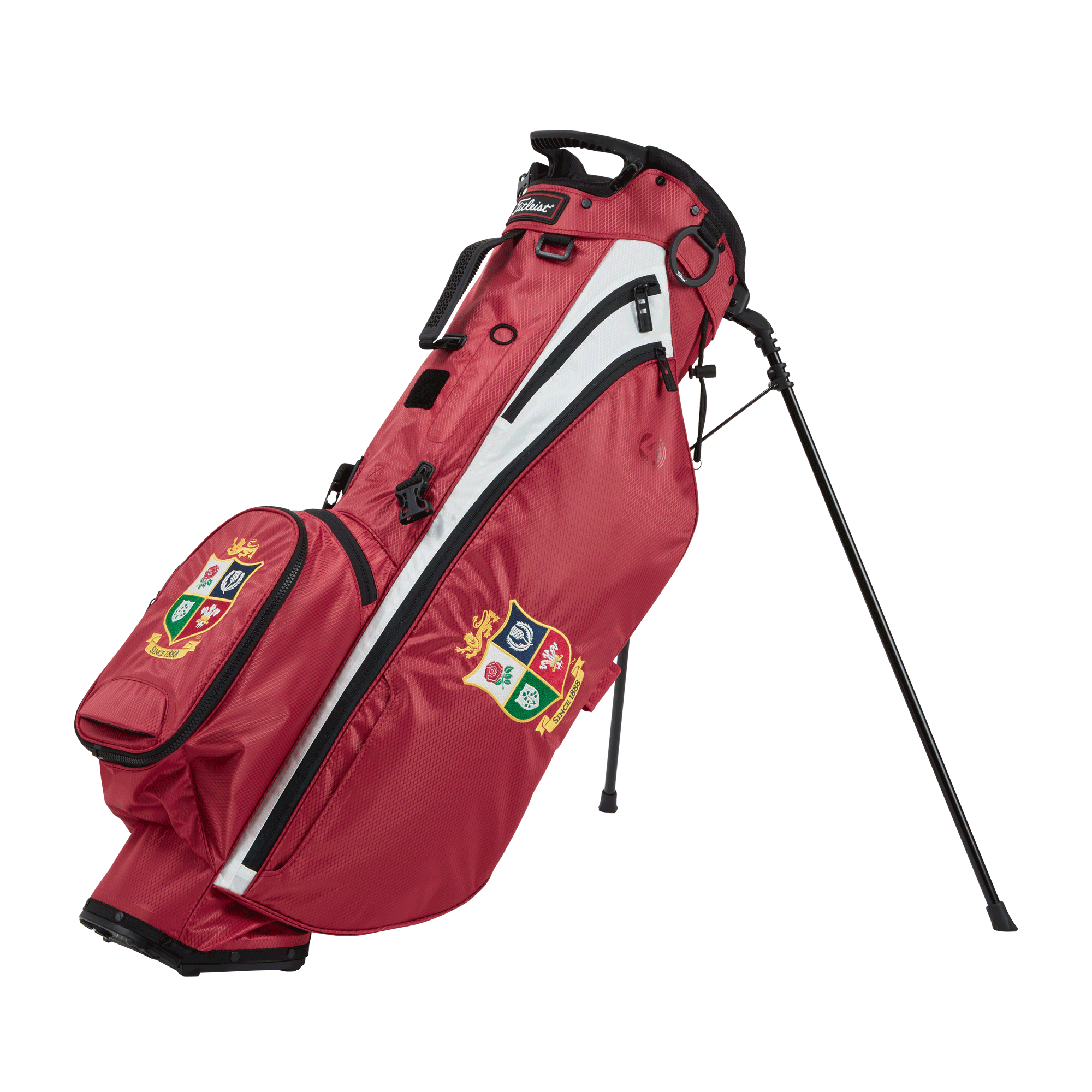 Titleist Official The British & Irish Lions Players 4 Stand Golf Bag Golf Golf Bag in RED