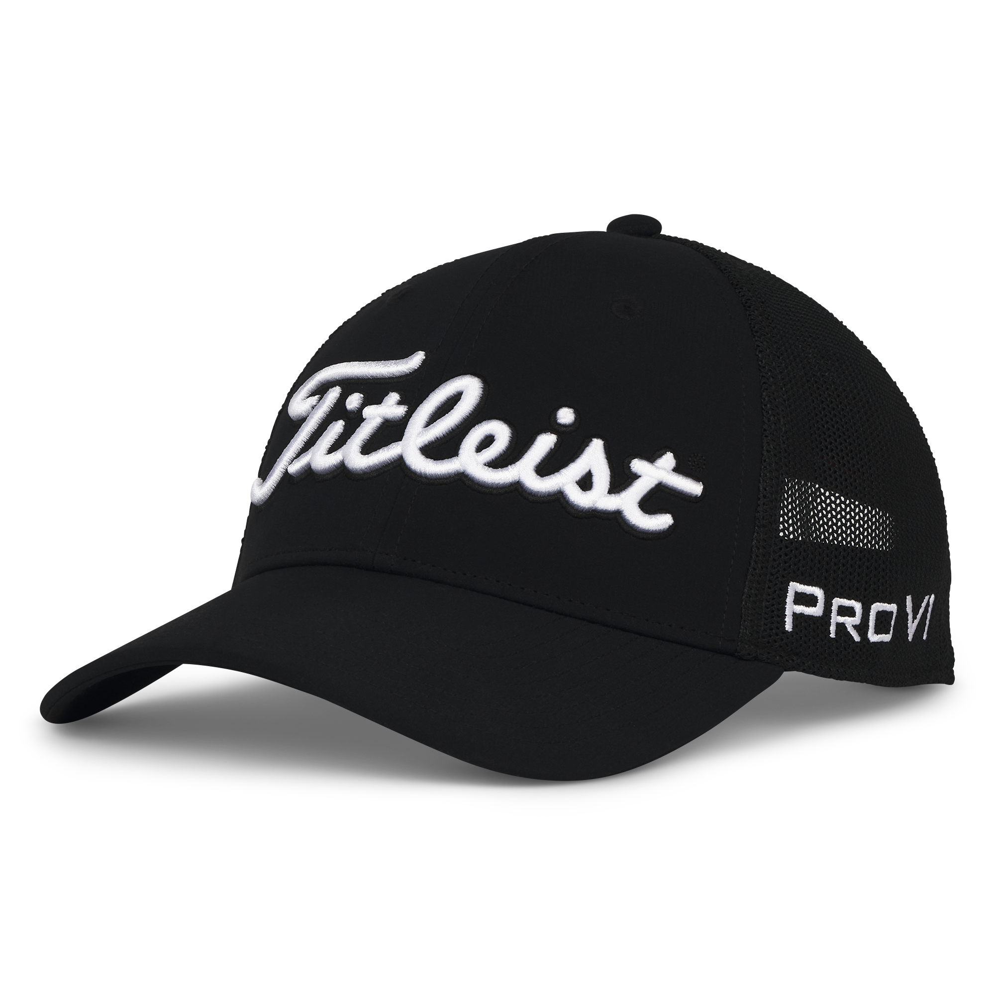 Titleist Official Tour Performance Mesh Hat in BLKWHT