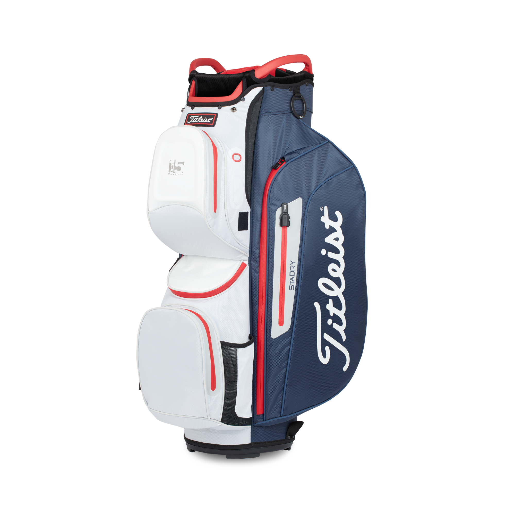Titleist Official Cart 15 StaDry in Navy and White and Red