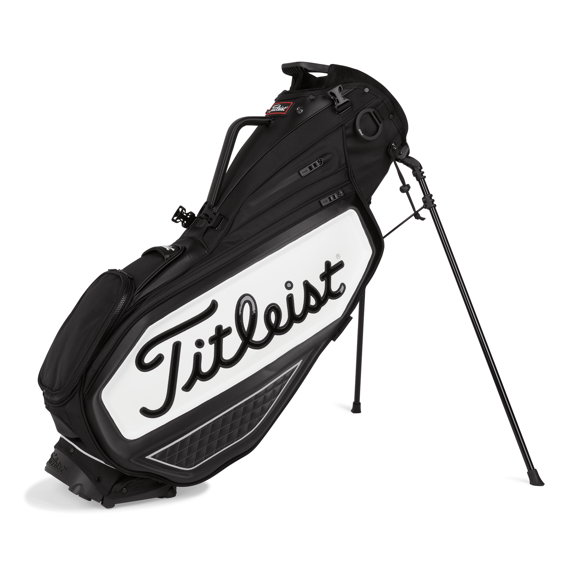 Titleist Official Premium Stand Golf Bag Golf Golf Bag in Black and White