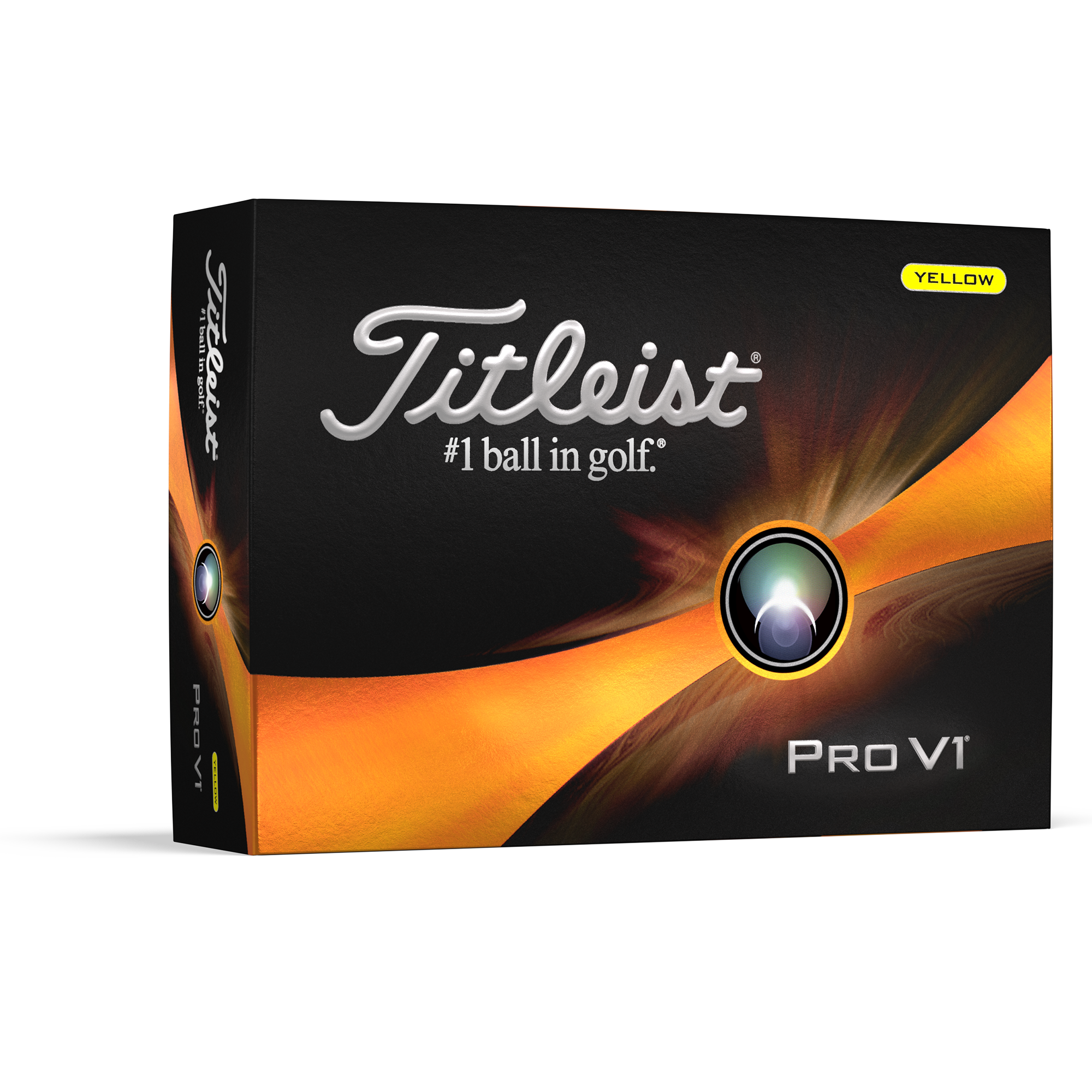 Titleist Official Pro V1 Custom Yellow Golf Balls - Dozen
