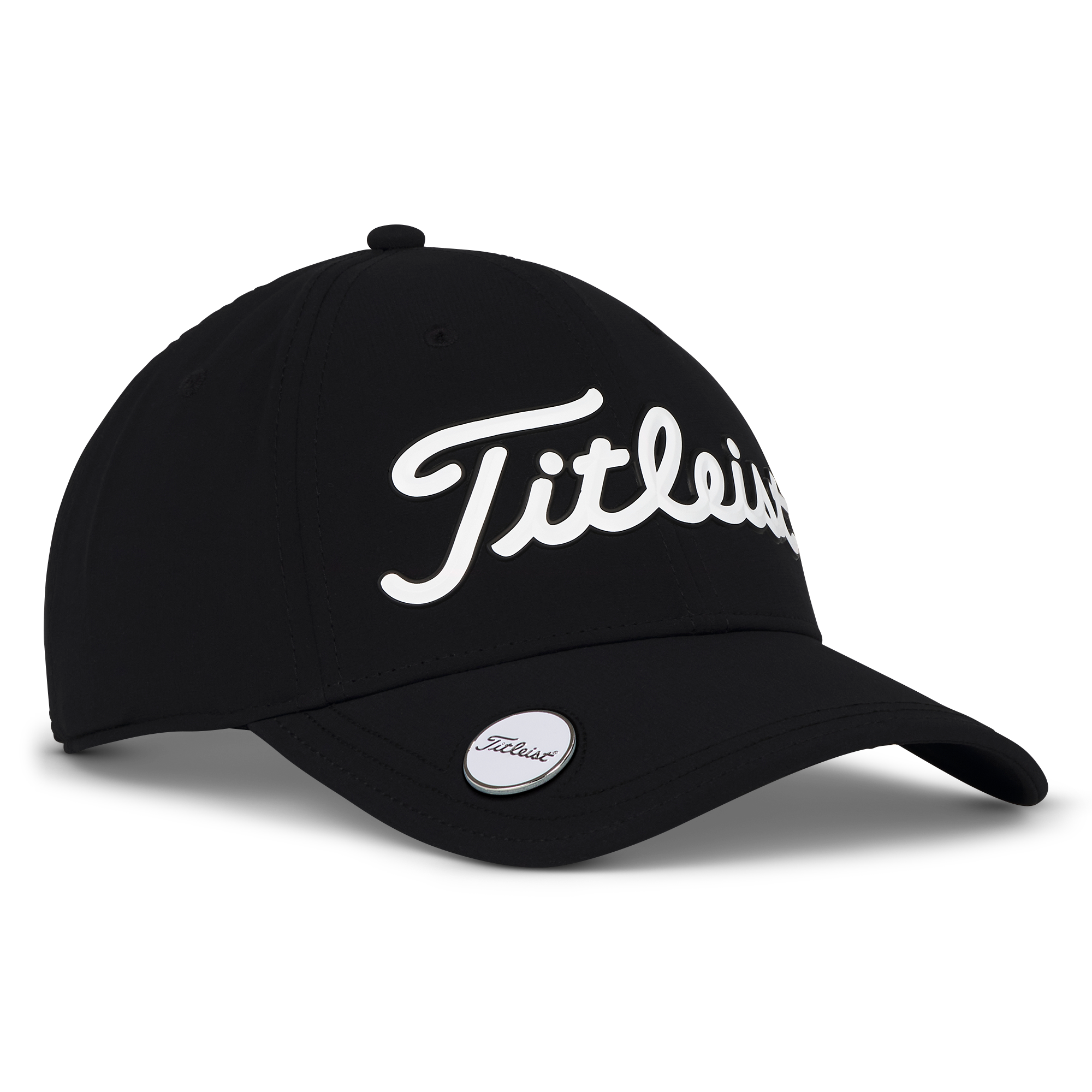 Titleist Official Players Performance Ball Marker Hat in BLKWHT
