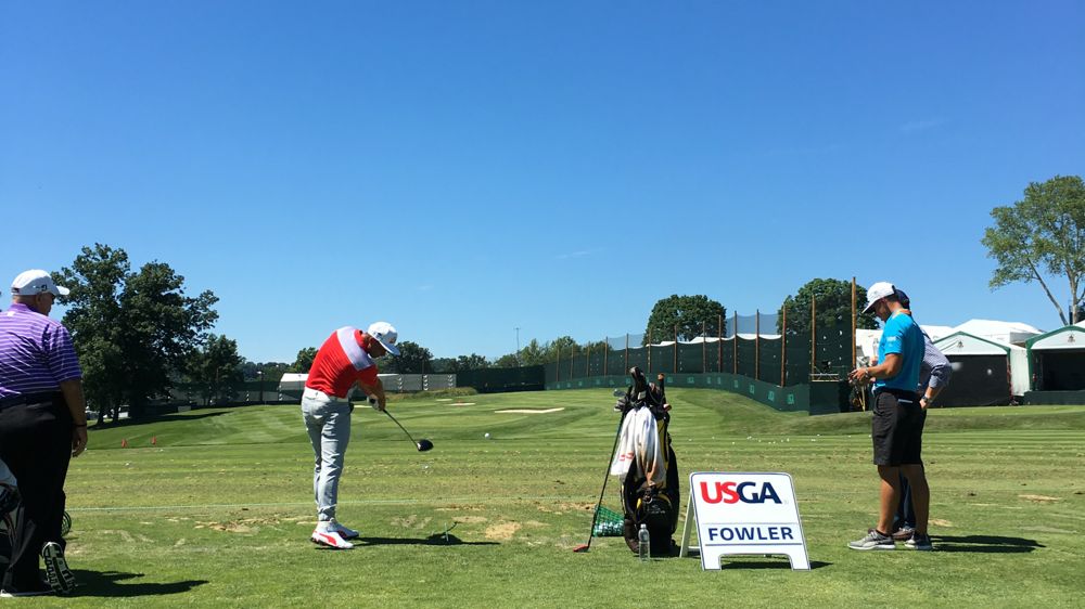 And then it&#39;s off to the range for Rickie to...