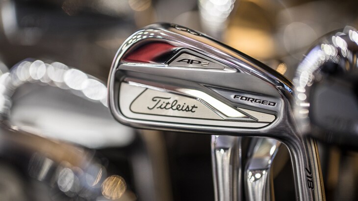 A closer look at the prototype Titleist 718 AP2 ir...