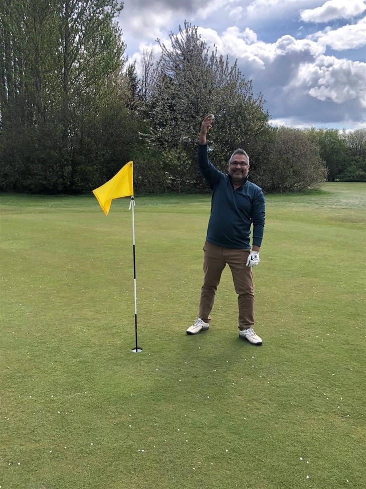 Hole-in-one : Deepak Sharma : Carrick-Know Club, Edinburgh : 2nd May 2021